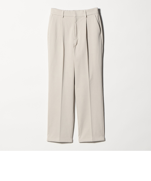 ニットライク プリーツ テーパードパンツ ‐ウォッシャブル‐＜A DAY IN THE LIFE＞