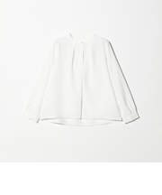 ドビー フェイクパールボタン ブラウス ＜A DAY IN THE LIFE＞