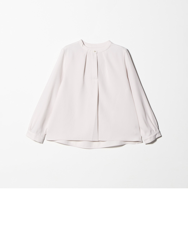 ドビー フェイクパールボタン ブラウス ＜A DAY IN THE LIFE＞