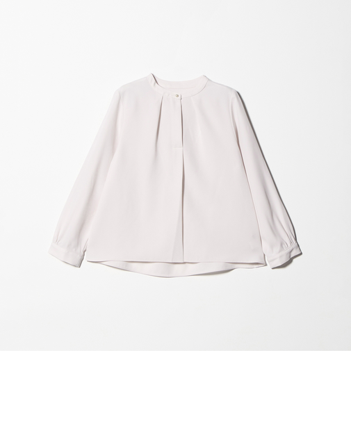 ドビー フェイクパールボタン ブラウス ＜A DAY IN THE LIFE＞