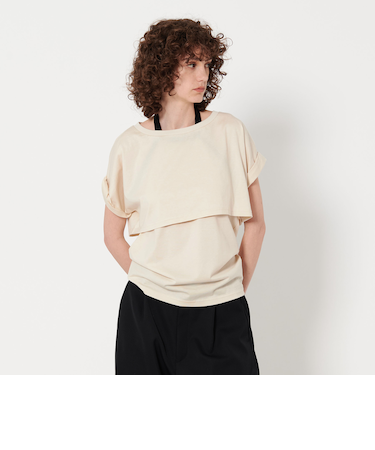 ＜6(ROKU)＞レイヤード ホルターネック＆Tシャツ