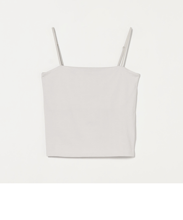 ＜6(ROKU)＞コットンテンジク ベアトップキャミソール