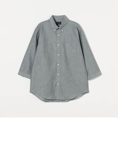 ラミー ボタンダウン 7分袖 シャツ