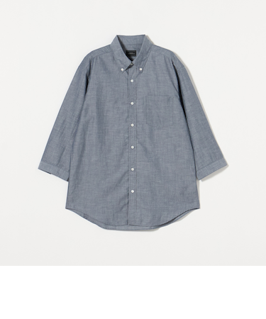 ラミー ボタンダウン 7分袖 シャツ