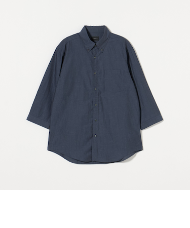 ラミー ボタンダウン 7分袖 シャツ