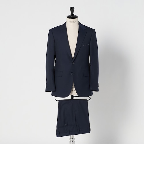 【NAVY】ドビー バスケット 2ボタンジャケット-マシンウォッシャブル-<A DAY IN THE LIFE> UNITED ARROWS LTD. OUTLET｜ドビー バスケット 2ボタンジャケット
