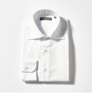 ツイル ワイドカラーシャツ-イージーケア-＜A DAY IN THE LIFE＞