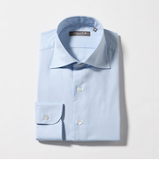 ツイル ワイドカラーシャツ-イージーケア-＜A DAY IN THE LIFE＞