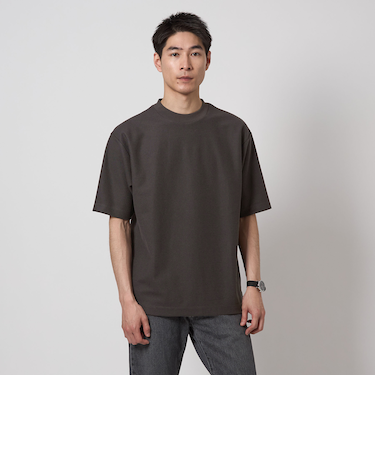 GIZA ハニカム クルーネック 半袖 Tシャツ