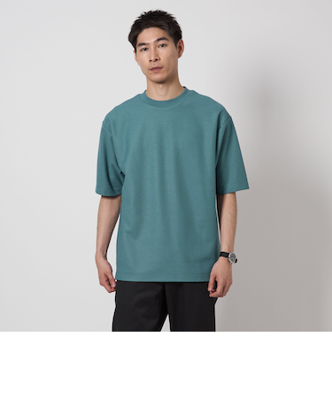 GIZA ハニカム クルーネック 半袖 Tシャツ