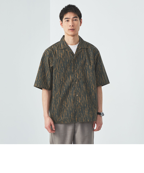 MULHOUSE オープンカラーシャツ