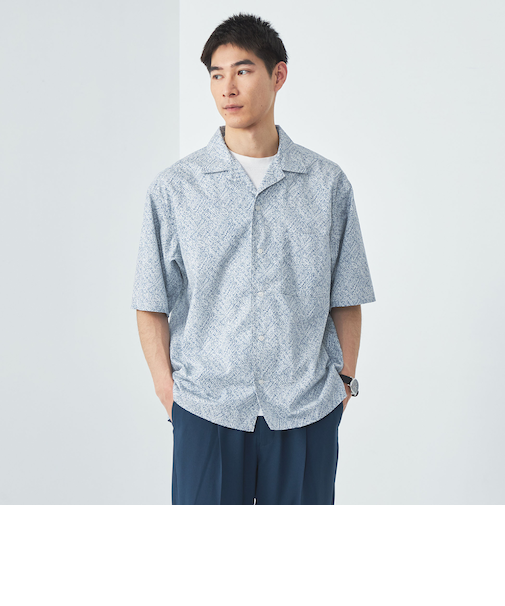 MULHOUSE オープンカラーシャツ