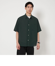 ワッシャー ポプリン ジャストルーズ 半袖 シャツ