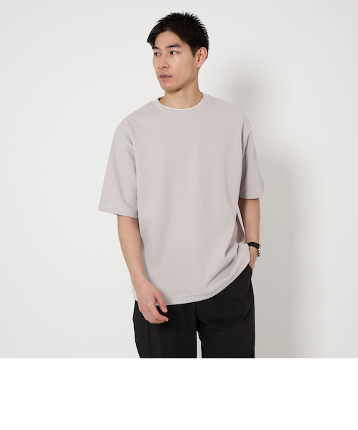 クリア ハニカム クルーネック Tシャツ