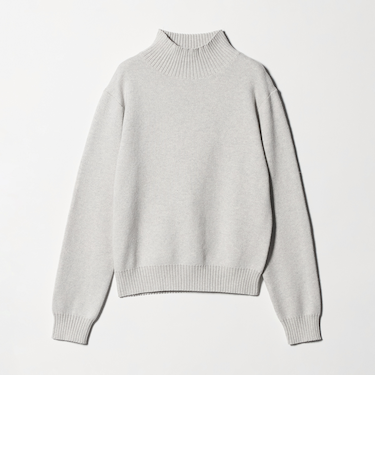 コットンカシミヤ スムース ハイネックニット2 ＜A DAY IN THE LIFE＞