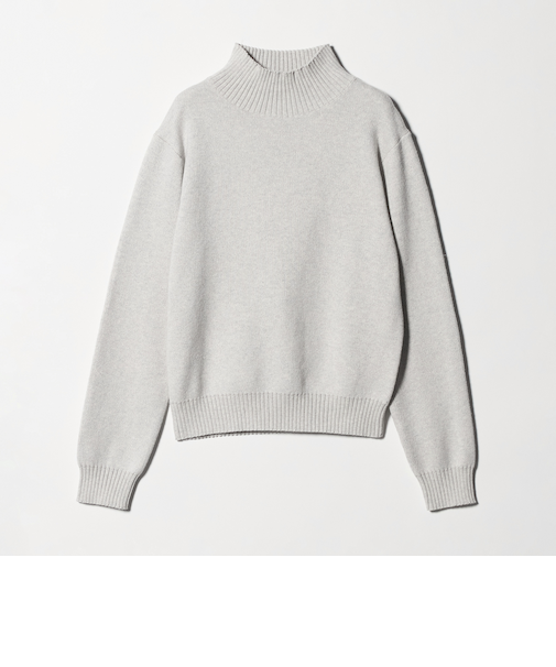 コットンカシミヤ スムース ハイネックニット2 ＜A DAY IN THE LIFE＞