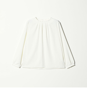 ジョーゼット タック 9分袖ブラウス  ＜A DAY IN THE LIFE＞