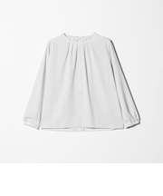 ジョーゼット タック 9分袖ブラウス  ＜A DAY IN THE LIFE＞