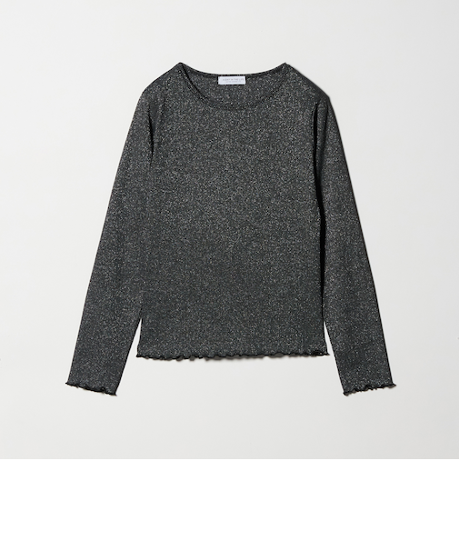 ラメ リブ メローカットソー＜A DAY IN THE LIFE＞