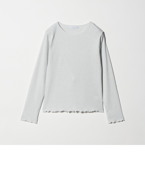 ラメ リブ メローカットソー＜A DAY IN THE LIFE＞