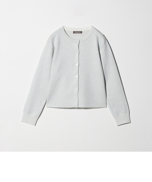 ラメ コンパクトカーディガン ‐ウォッシャブル‐＜A DAY IN THE LIFE＞