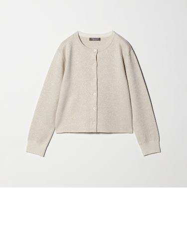 ラメ コンパクトカーディガン ‐ウォッシャブル‐＜A DAY IN THE LIFE＞