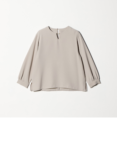 ダブルクロス メタルパーツ 8分袖ブラウス ‐ウォッシャブル‐＜A DAY IN THE LIFE＞