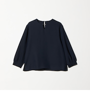 ダブルクロス メタルパーツ 8分袖ブラウス ‐ウォッシャブル‐＜A DAY IN THE LIFE＞