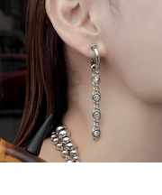 <Soierie>Dark Metal イヤリング-2WAY-