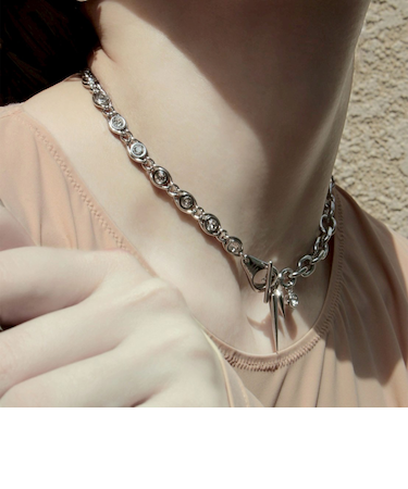 ＜Soierie＞Dark Metal ネックレス