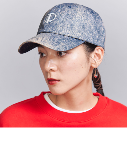 【別注】＜Revis.＞プリントデニム ロゴ キャップ
