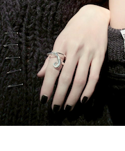 ＜Soierie＞Stream イヤーカフ リング-2WAY-