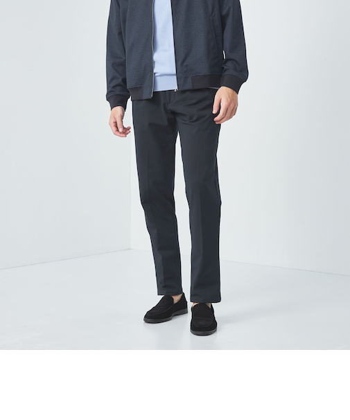 ＜EDWIN＞デニスラ ROOMY テーパード サッカー スラックス