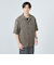 リネンライク ジャカード 半袖 シャツ