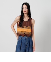 【別注】＜LOGAN knitting mills＞ニット ベスト -2WAY-