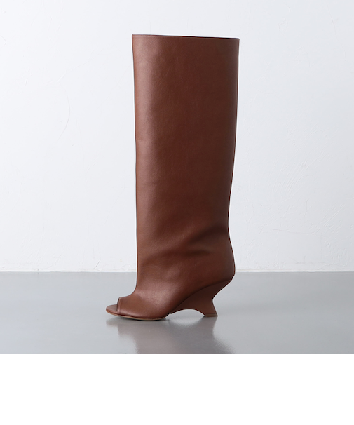 ＜GIABORGHINI＞OPEN/TOE ロングブーツ