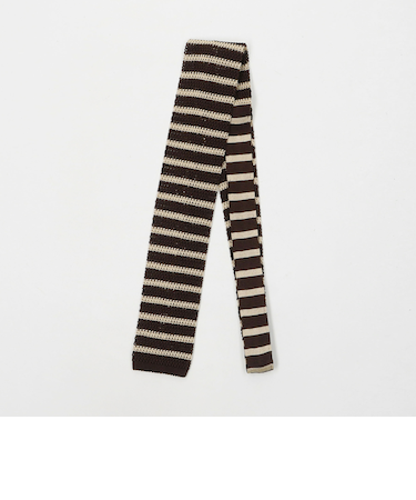 ＜Bleck＞6.5cm ニット ボーダー ネクタイ ニットタイ