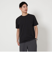 LONG FIBER COTTON クリア クルーネック 半袖 Tシャツ