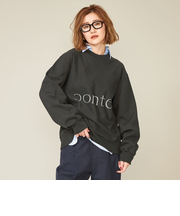 【別注】＜blurhms for conte＞ロゴプリント ビッグ プルオーバースウェット