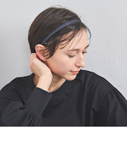 ＜Jennifer Ouellette＞デニム ヘアバンド