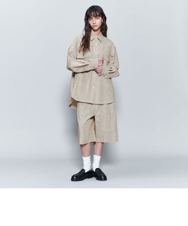 <6(ROKU)>コットン チェック シャツ