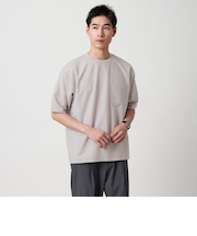 ワープニット クルーネック Tシャツ -ストレッチ・吸水速乾-