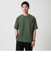 ワープニット クルーネック Tシャツ -ストレッチ・吸水速乾-