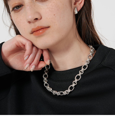 ＜PHILIPPE AUDIBERT＞AMARA チェーンネックレス