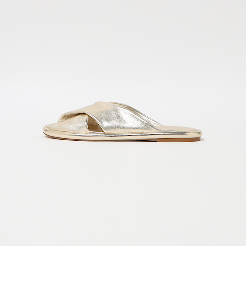 ＜Steven Alan＞メタリック クロス サンダル