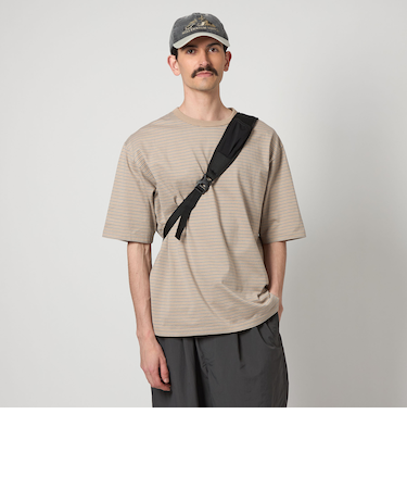 ＜Steven Alan＞ オーガニックコットン ボーダー ショートスリーブ Tシャツ NARROW