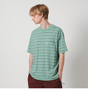 ＜CGS.＞ オーガニックコットン ボーダー 1ポケット Tシャツ