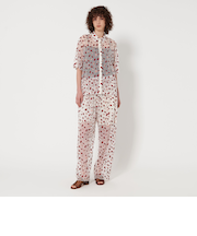 ＜6(ROKU)＞ ナイロン チュール エンブロイダリー パンツ