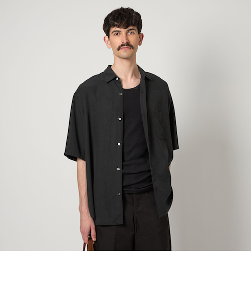 ＜Steven Alan＞ スラブ レギュラーカラー ショートスリーブ シャツ ALINE LOOSE CASUAL