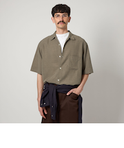 ＜Steven Alan＞ スラブ レギュラーカラー ショートスリーブ シャツ ALINE LOOSE CASUAL